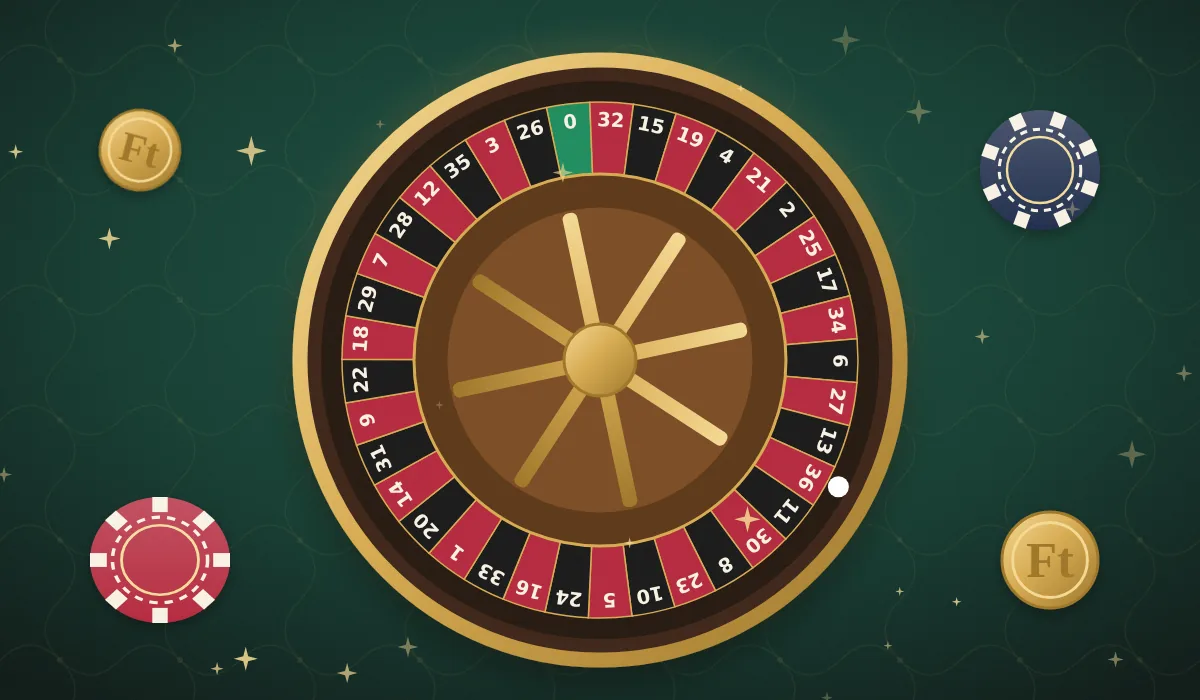 Online casino rulettkerék arany kerettel